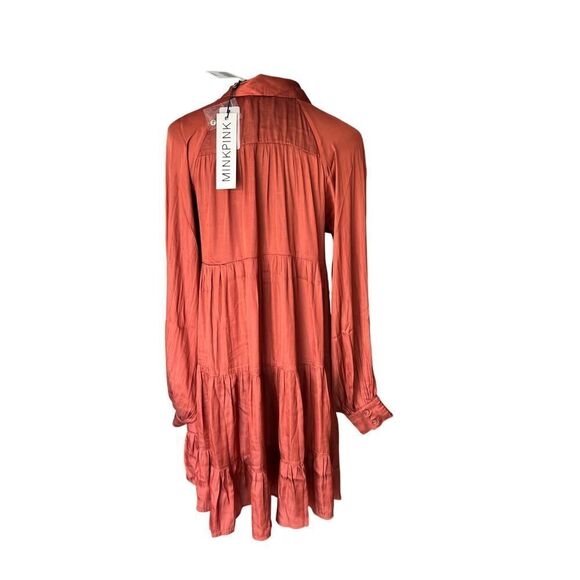 NWT Mink Pink Hannah Tiered Mini Dress Size XS MSRP $149 - Picture 4 of 11